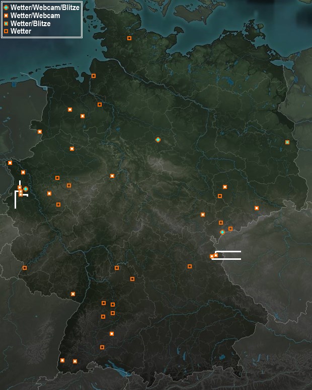 Mesomap of Germany Weather Network Stations